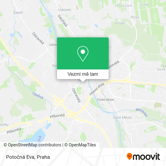 Potočná Eva mapa