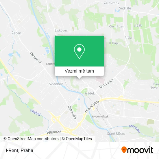 I-Rent mapa