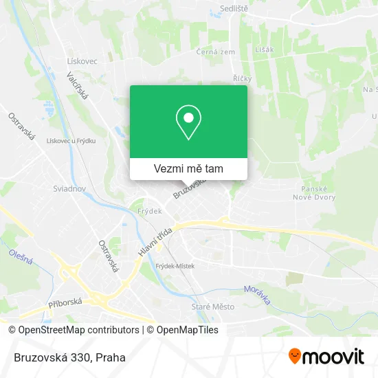 Bruzovská 330 mapa