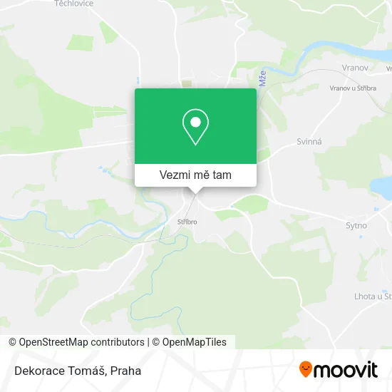 Dekorace Tomáš mapa
