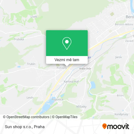 Sun shop s.r.o. mapa