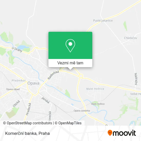 Komerční banka mapa
