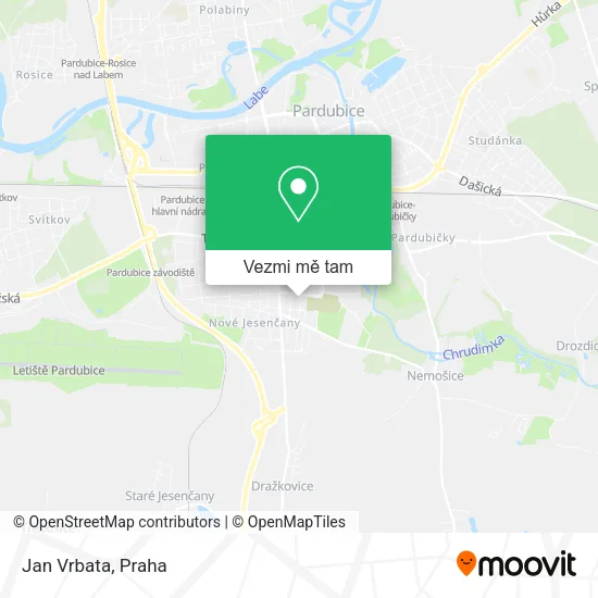 Jan Vrbata mapa