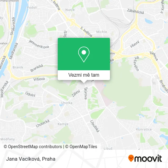 Jana Vacíková mapa