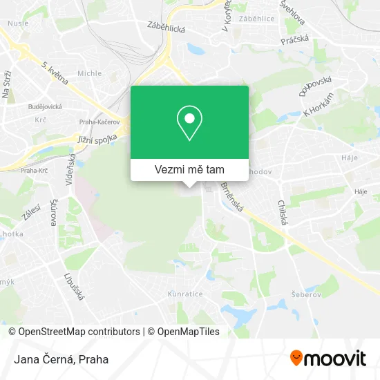 Jana Černá mapa
