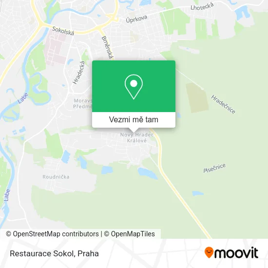Restaurace Sokol mapa