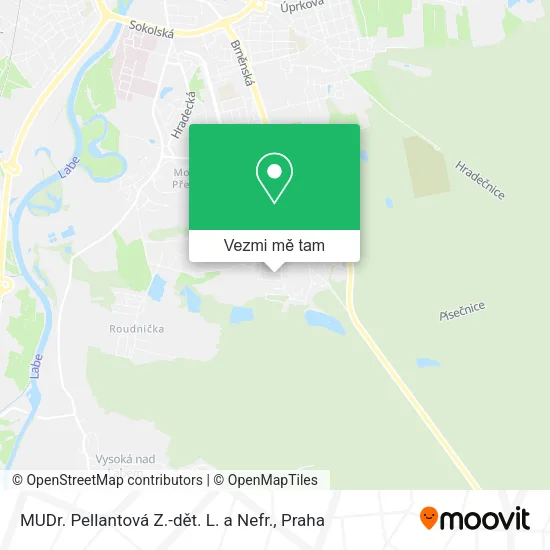 MUDr. Pellantová Z.-dět. L. a Nefr. mapa