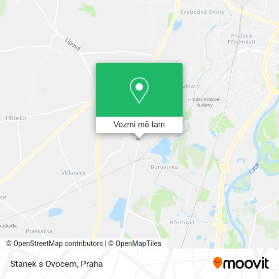 Stanek s Ovocem mapa