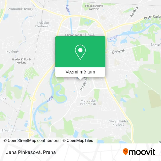 Jana Pinkasová mapa