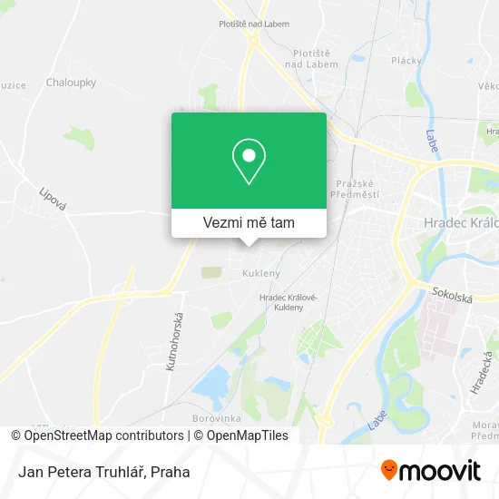 Jan Petera Truhlář mapa