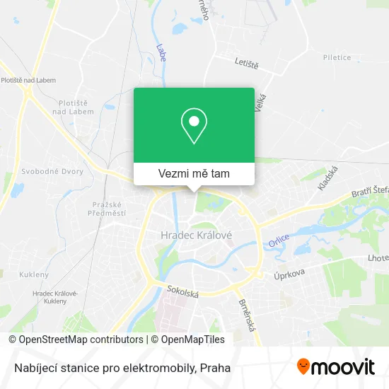 Nabíjecí stanice pro elektromobily mapa