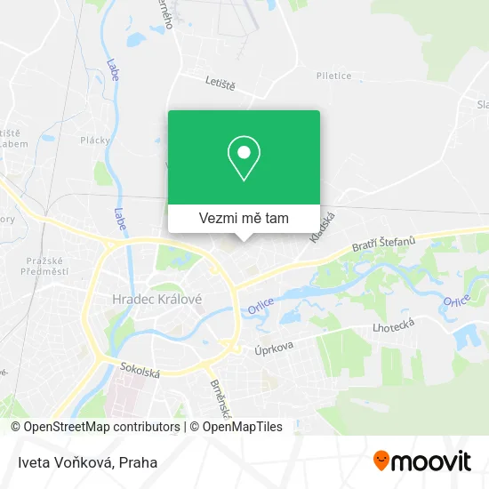 Iveta Voňková mapa
