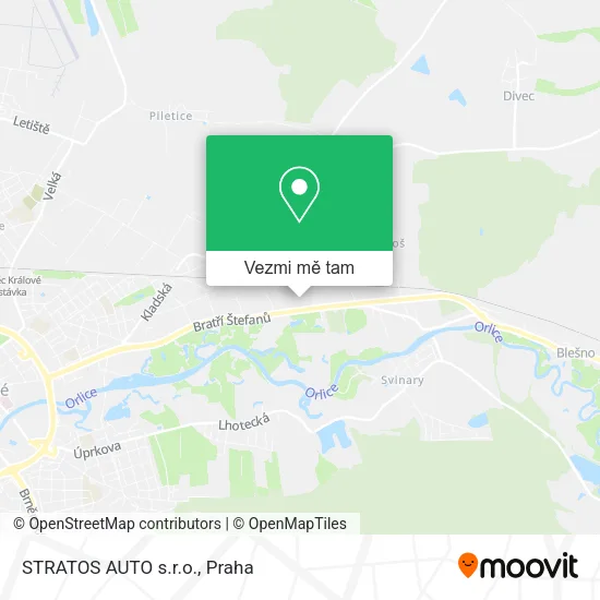 STRATOS AUTO s.r.o. mapa