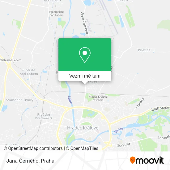 Jana Černého mapa