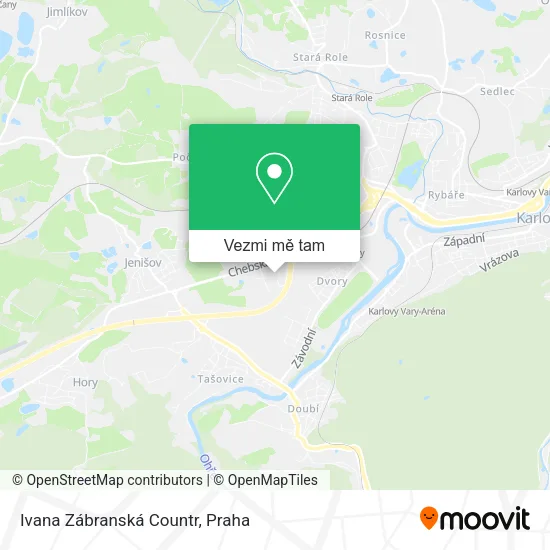 Ivana Zábranská Countr mapa