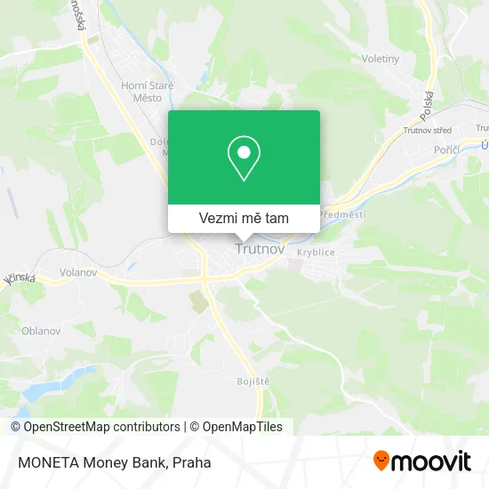 MONETA Money Bank mapa