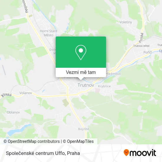 Společenské centrum Uffo mapa