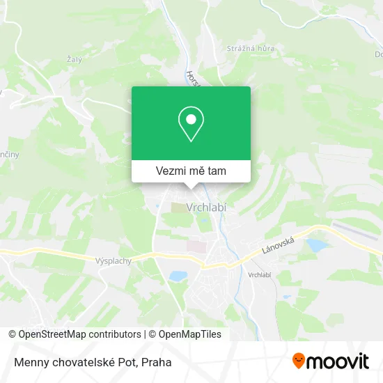 Menny chovatelské Pot mapa
