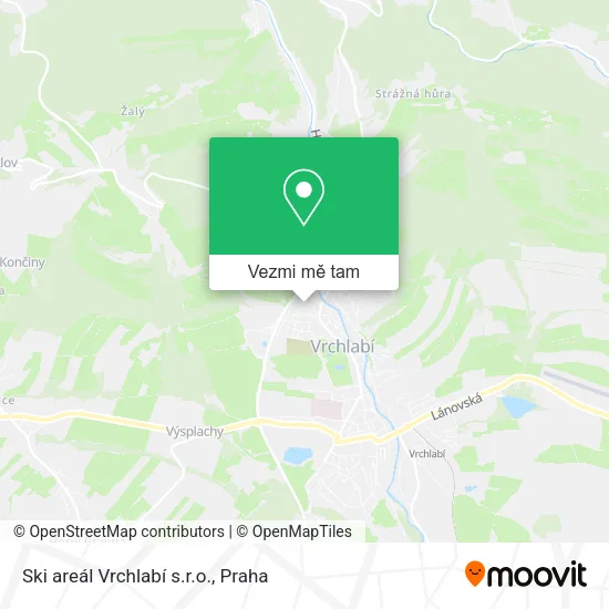 Ski areál Vrchlabí s.r.o. mapa