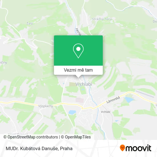 MUDr. Kubátová Danuše mapa