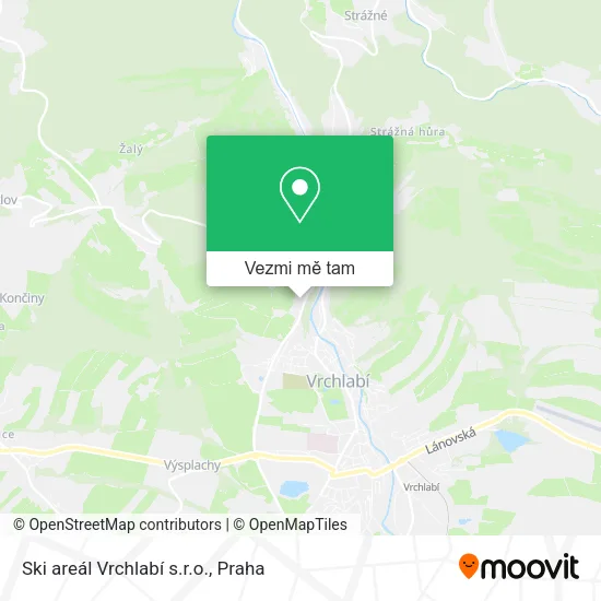 Ski areál Vrchlabí s.r.o. mapa