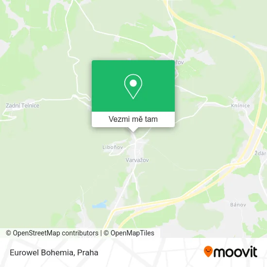 Eurowel Bohemia mapa