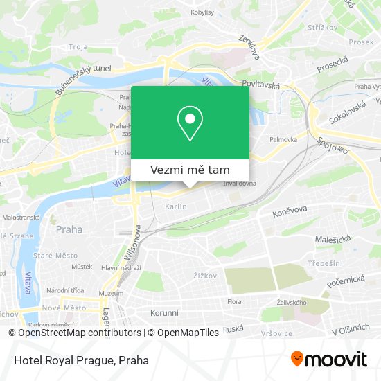 Hotel Royal Prague mapa