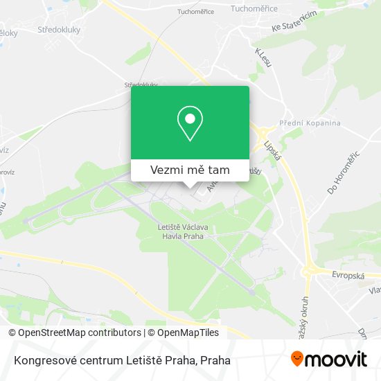 Kongresové centrum Letiště Praha mapa