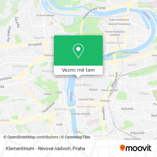 Klementinum - Révové nádvoří mapa