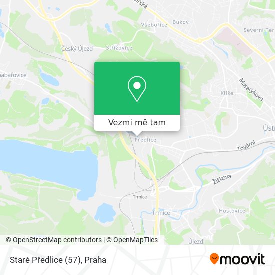 Staré Předlice (57) mapa