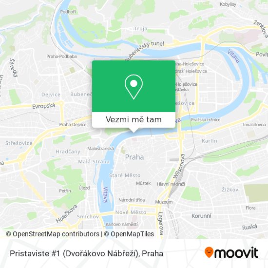 Pristaviste #1 (Dvořákovo Nábřeží) mapa