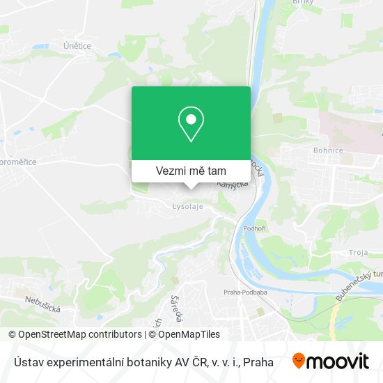 Ústav experimentální botaniky AV ČR, v. v. i. mapa