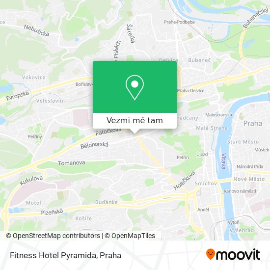 Fitness Hotel Pyramida mapa