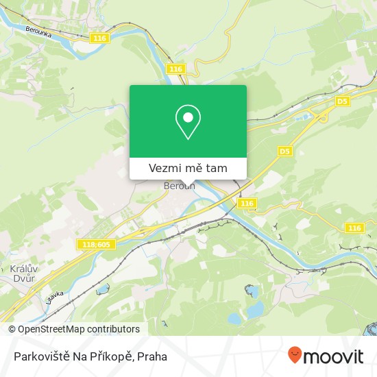 Parkoviště Na Příkopě mapa