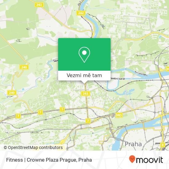 Fitness | Crowne Plaza Prague mapa