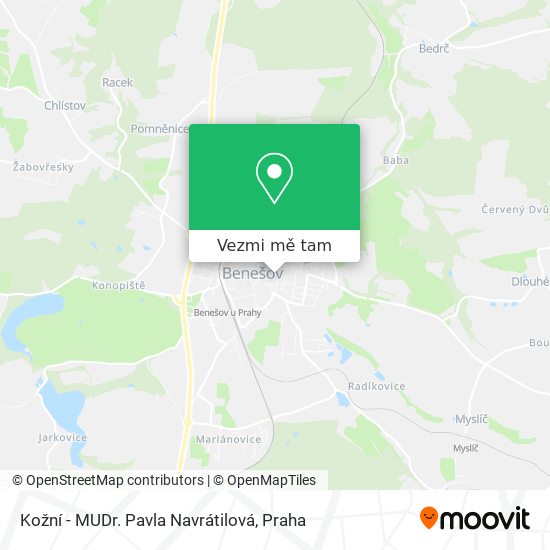 Kožní - MUDr. Pavla Navrátilová mapa