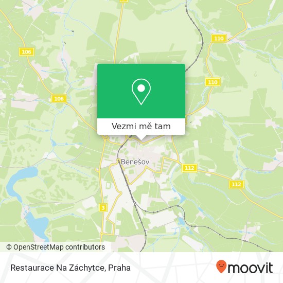 Restaurace Na Záchytce mapa