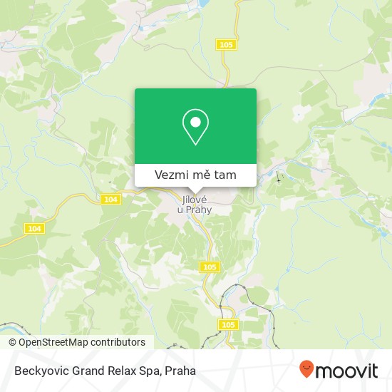 Beckyovic Grand Relax Spa mapa