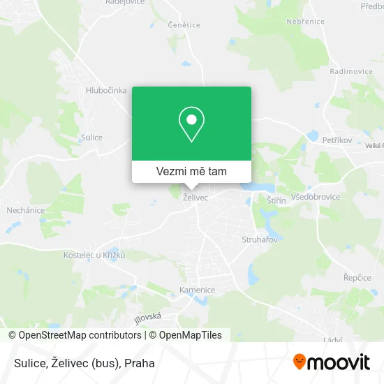 Sulice, Želivec (bus) mapa