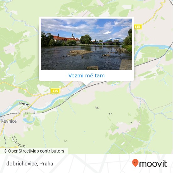 dobrichovice mapa