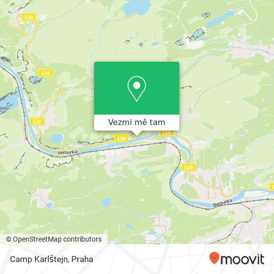 Camp Karlštejn mapa