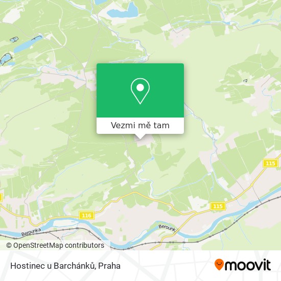 Hostinec u Barchánků mapa