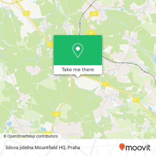 lidova jidelna Mountfield HQ mapa