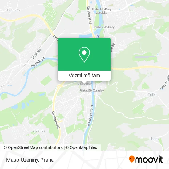Maso Uzeniny mapa