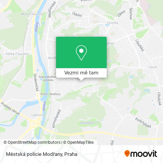 Městská policie Modřany mapa