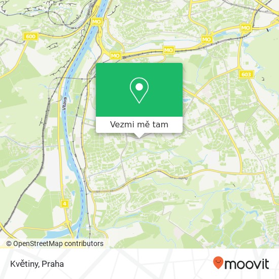 Květiny mapa