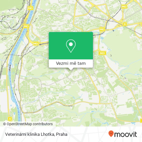 Veterinární klinika Lhotka mapa