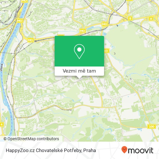 HappyZoo.cz Chovatelské Potřeby mapa