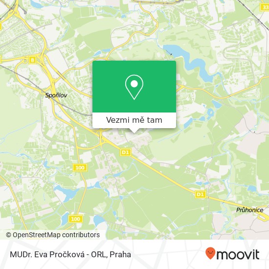 MUDr. Eva Pročková - ORL mapa