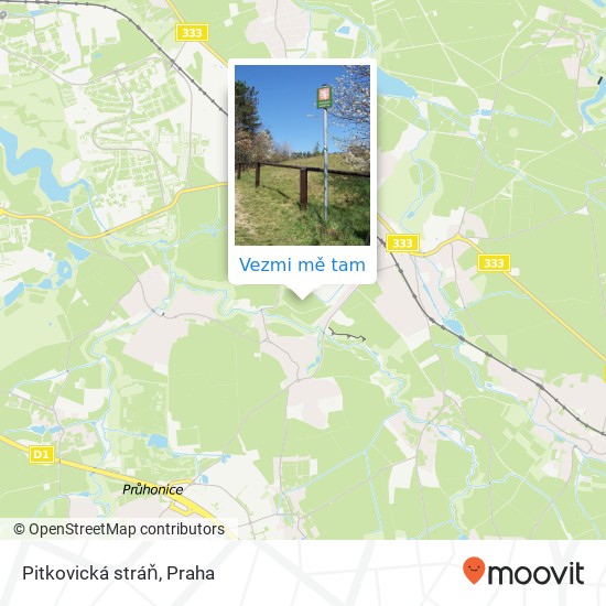 Pitkovická stráň mapa